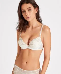 Soutien-gorge Armature Push-up AUBADE "Joyau Eternel" UBF18 - Opaline