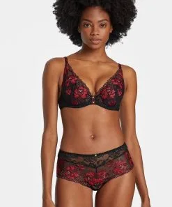 Soutien-gorge Armature Triangle AUBADE "Mélodie D'été" ICN81 - Black Cherry -Vente de soutien-gorge pas cher Soutien gorge20armature20triangle20AUBADE2022Softessence2220TMF1220 20Noir 1