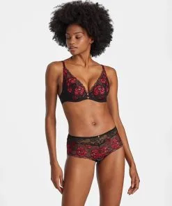 Soutien-gorge Armature Triangle AUBADE "Mélodie D'été" ICN81 - Black Cherry -Vente de soutien-gorge pas cher Soutien gorge20armature20triangle20AUBADE2022Softessence2220TMF1220 20Noir 2