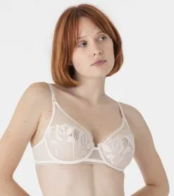 Soutien-gorge Armature Triangle Cerclé MAISON LEJABY "Sin" 19133 - Milk 0003