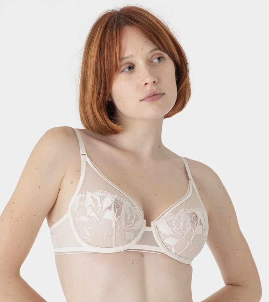 Soutien-gorge Armature Triangle Cerclé MAISON LEJABY "Sin" 19133 - Milk 0003 1 Soutien-gorge Armature Triangle Cerclé MAISON LEJABY "Sin" 19133 - Milk 0003