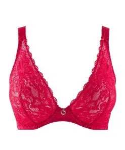 Soutien-gorge Armature Triangle Confort AUBADE "Rosessence" HK12-02 - Rouge Gala -Vente de soutien-gorge pas cher Soutien gorge20armature20triangle20confort20AUBADE2022Rosessence2220HK12 0220 20Rouge20Gala 3