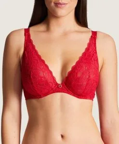 Soutien-gorge Armature Triangle Confort AUBADE "Rosessence" HK12-02 - Rouge Gala