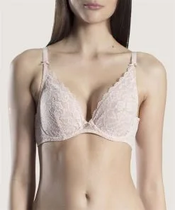 Soutien-gorge Armature Triangle Plongeant AUBADE "Rosessence" HK12 - Nude D'été