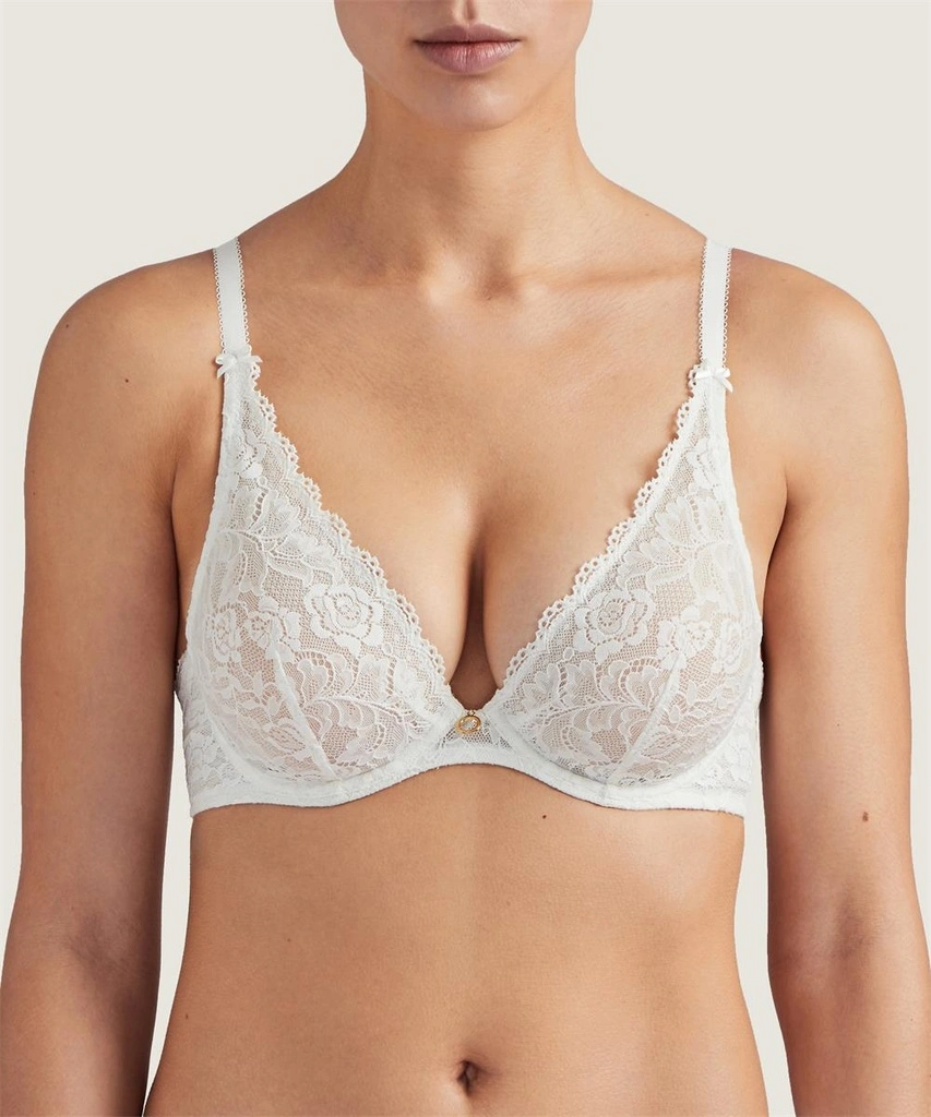 Soutien-gorge Armature Triangle Plongeant AUBADE "Rosessence" HK12 - Opale 1 Soutien-gorge Armature Triangle Plongeant AUBADE "Rosessence" HK12 - Opale