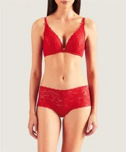 Soutien-gorge Armature Triangle Plongeant AUBADE "Rosessence" HK12 - Rouge Gala -Vente de soutien-gorge pas cher Soutien gorge20armature20triangle20plongeant20AUBADE2022Rosessence2220HK1220 20Rouge20Gala 1