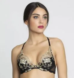 Soutien-gorge Armature Triangle Tour De Cou LISE CHARMEL "Déesse En Glam" ACH6715 - Or Glamour 18051
