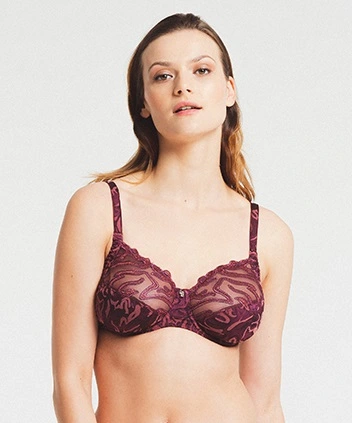 Soutien-gorge Armatures Classique Emboitant LOUISA BRACQ "Vortex" 497-01 - Grenat GRN 1 Soutien-gorge Armatures Classique Emboitant LOUISA BRACQ "Vortex" 497-01 - Grenat GRN