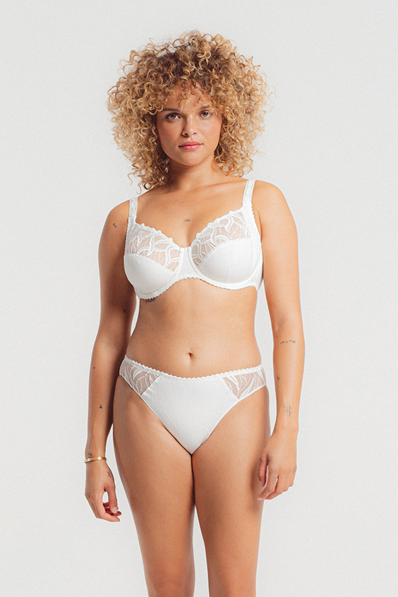 Soutien-gorge Armatures En 3 Parties Emboitant LOUISA BRACQ "Julia" 477-01 - Nacre NCR 2 Soutien-gorge Armatures En 3 Parties Emboitant LOUISA BRACQ "Julia" 477-01 - Nacre NCR – Image 2