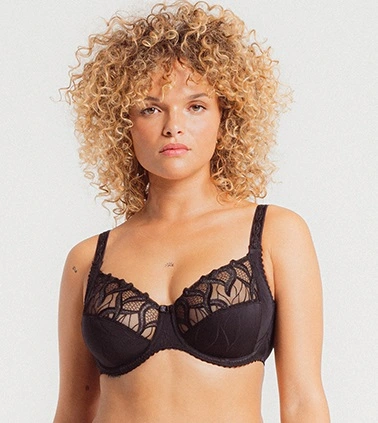 Soutien-gorge Armatures En 3 Parties Emboitant LOUISA BRACQ "Julia" 477-01 - Noir NRO 1 Soutien-gorge Armatures En 3 Parties Emboitant LOUISA BRACQ "Julia" 477-01 - Noir NRO