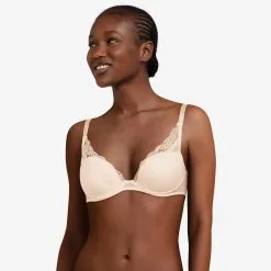 Soutien-gorge Armatures Plongeant PASSIONATA "Brooklyn" P57010 - Talc 0NL