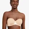 Soutien-gorge Bandeau Sans Bretelles CHANTELLE "Essentiall" C15G50 - Beige Doré 01N