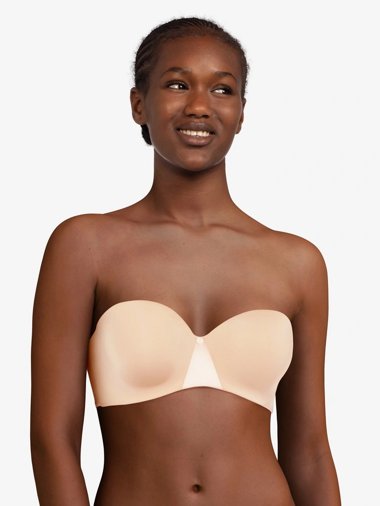 Soutien-gorge Bandeau Sans Bretelles CHANTELLE "Essentiall" C15G50 - Beige Doré 01N 1 Soutien-gorge Bandeau Sans Bretelles CHANTELLE "Essentiall" C15G50 - Beige Doré 01N