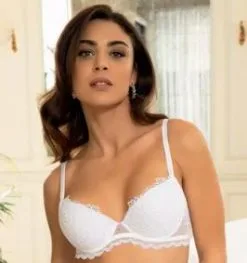 Soutien-gorge Coque LISE CHARMEL "Crystal Poésie" ACH8534 - Blanc 0001