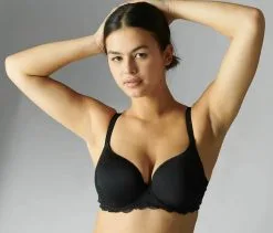 Soutien-gorge Coques Spacer Plongeant SIMONE PERELE "Rêve" 12Z316 - Noir 015