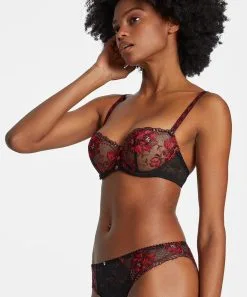Soutien-gorge Corbeille AUBADE "Mélodie D'été" ICF14 - Black Cherry -Vente de soutien-gorge pas cher Soutien gorge20corbeille20AUBADE2022Fleur20de20Tattoo2220TB1420 20Skin 1
