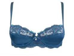 Soutien-gorge Corbeille LISE CHARMEL "Splendeur Soie" ACC3080 - Cyan 4138