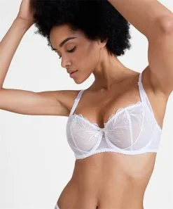 Soutien-gorge Corbeille Confort AUBADE "Fleur De Tattoo" TB14-2 - Blanc