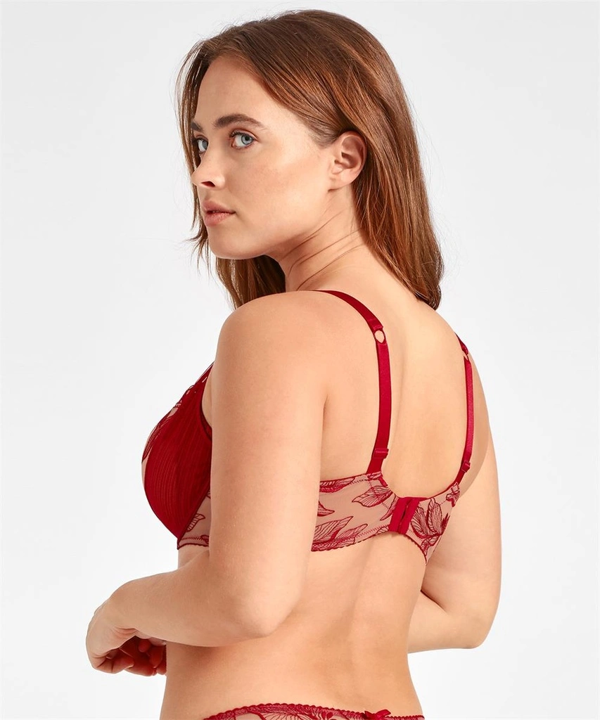 Soutien-gorge Corbeille Confort AUBADE "Fleur De Tattoo" TB14-2 - Rouge Ecrin 3 Soutien-gorge Corbeille Confort AUBADE "Fleur De Tattoo" TB14-2 - Rouge Ecrin – Image 3