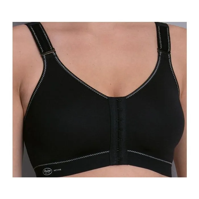 Soutien-gorge De Sport Sans Armatures & Fermeture Avant ANITA ACTIVE Firm Support "Frontline Open" 5523 - Noir 001 2 Soutien-gorge De Sport Sans Armatures & Fermeture Avant ANITA ACTIVE Firm Support "Frontline Open" 5523 - Noir 001 – Image 2