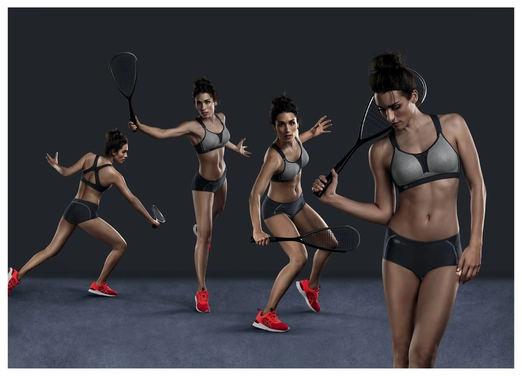 Soutien-gorge De Sport Sans Armatures ANITA ACTIVE Maximum Support "DynamiX Star" 5537 - Gris Chiné 254 4 Soutien-gorge De Sport Sans Armatures ANITA ACTIVE Maximum Support "DynamiX Star" 5537 - Gris Chiné 254 – Image 4