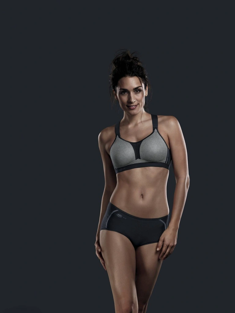 Soutien-gorge De Sport Sans Armatures ANITA ACTIVE Maximum Support "DynamiX Star" 5537 - Gris Chiné 254 5 Soutien-gorge De Sport Sans Armatures ANITA ACTIVE Maximum Support "DynamiX Star" 5537 - Gris Chiné 254 – Image 5