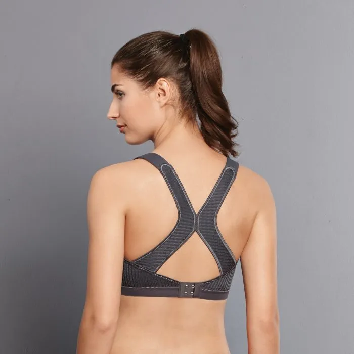 Soutien-gorge De Sport Sans Armatures ANITA ACTIVE Maximum Support "DynamiX Star" 5537 - Gris Chiné 254 2 Soutien-gorge De Sport Sans Armatures ANITA ACTIVE Maximum Support "DynamiX Star" 5537 - Gris Chiné 254 – Image 2