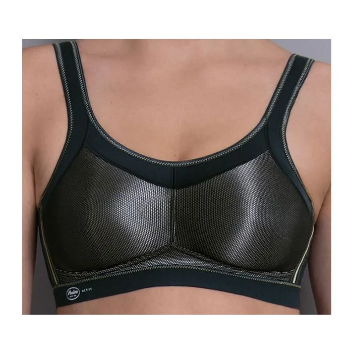 Soutien-gorge De Sport Sans Armatures ANITA ACTIVE Maximum Support "Momentum" 5529 - Noir 001 2 Soutien-gorge De Sport Sans Armatures ANITA ACTIVE Maximum Support "Momentum" 5529 - Noir 001 – Image 2