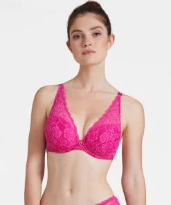 Soutien-gorge Push-up Foulard AUBADE "Rosessence" HK81 - Fuchia