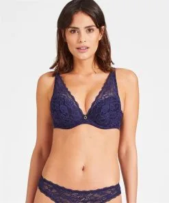 Soutien-gorge Push-up Foulard AUBADE "Rosessence" HK81 - Nocturne