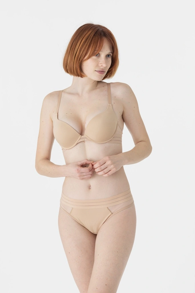 Soutien-gorge Push-up Plongeant MAISON LEJABY " Nufit" 171231 - Power Skin 389 2 Soutien-gorge Push-up Plongeant MAISON LEJABY " Nufit" 171231 - Power Skin 389 – Image 2