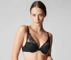 Soutien-gorge Push-up Triangle SIMONE PERELE "Saga" 15C347 - Noir 016