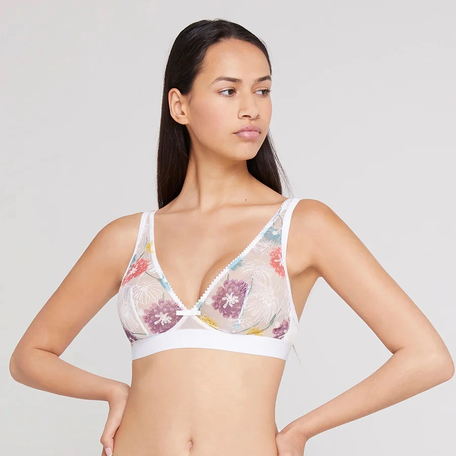 Soutien-gorge Sans Armatures LOU "Jardin D'Hiver" 51341 - Ivoire 011 1 Soutien-gorge Sans Armatures LOU "Jardin D'Hiver" 51341 - Ivoire 011