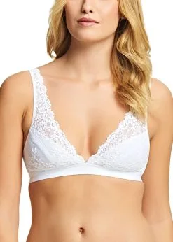 Soutien-gorge Triangle Sans Armature WACOAL "Embrace Lace" WA852191 - Blanc 135