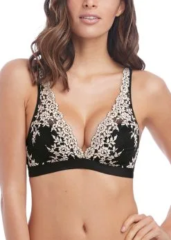 Soutien-gorge Triangle Sans Armature WACOAL "Embrace Lace" WA852191 - Noir BLK