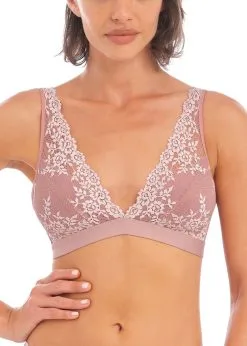 Soutien-gorge Triangle Sans Armature WACOAL "Embrace Lace" WA852191 - Rose 953