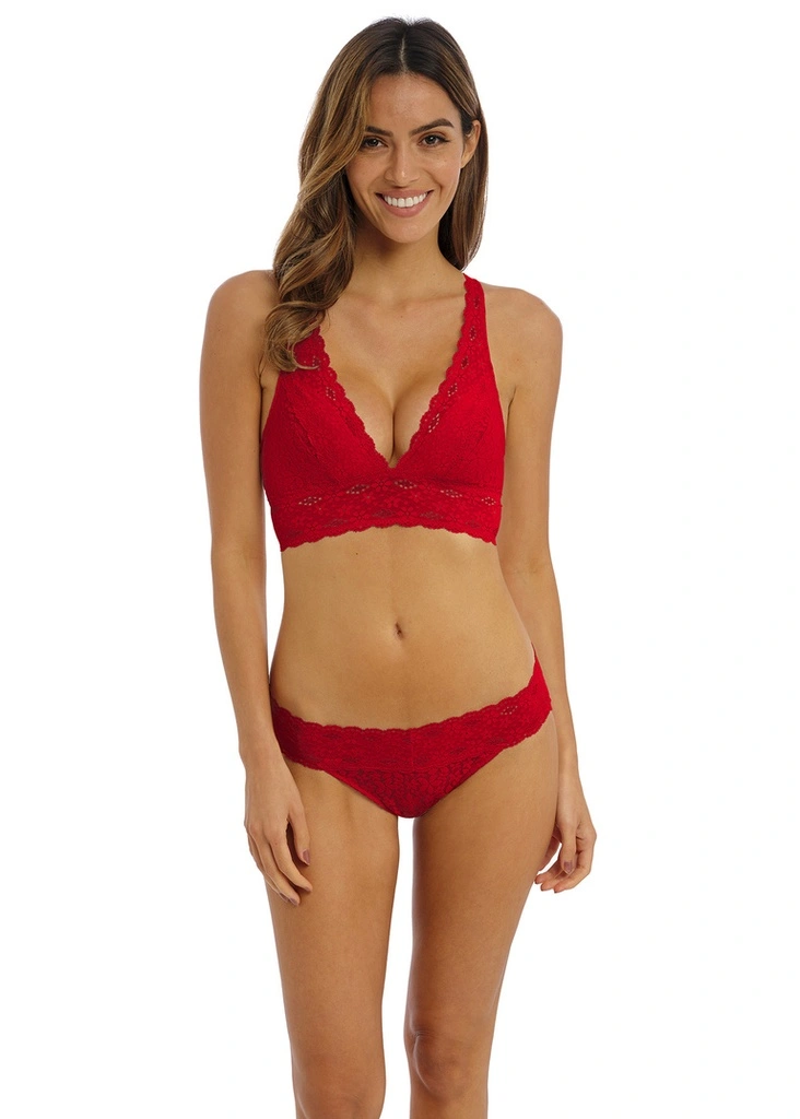 Soutien-gorge Triangle Sans Armature WACOAL "Halo Lace" WA811205 - Barbados Cherry 602 2 Soutien-gorge Triangle Sans Armature WACOAL "Halo Lace" WA811205 - Barbados Cherry 602 – Image 2