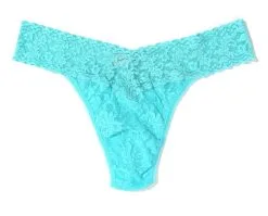 String Dentelle Stretch HANKY PANKY "Original Rise Thong" 4811P - Aquatic Blue AQTB -Vente de soutien-gorge pas cher String20dentelle20stretch20HANKY20PANKY2022Original20Rise20Thong22204811P20 20Aquatic20blue20AQTB 2