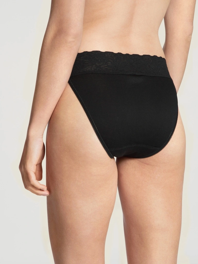 Tanga Doux 100% Coton & Dentelle CALIDA "Lycraspitze" 21904 - Noir 992 2 Tanga Doux 100% Coton & Dentelle CALIDA "Lycraspitze" 21904 - Noir 992 – Image 2