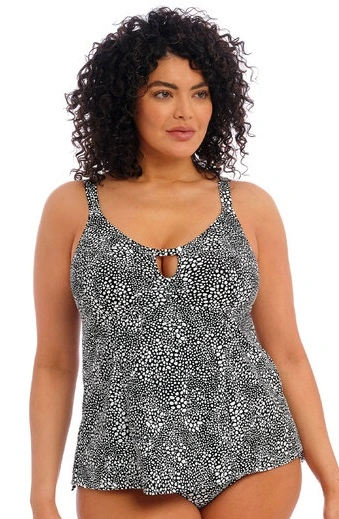 Tankni Moulé ELOMI "Pebble Cove" ES801161 - Noir Motif BLK 1 Tankni Moulé ELOMI "Pebble Cove" ES801161 - Noir Motif BLK