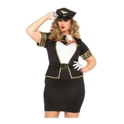 Tenue Pilote Sexy - Plus Size - LEG AVENUE 85423X