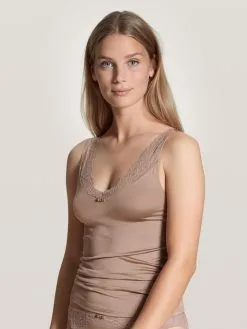 Top Larges Bretelles & Dentelle Durable CALIDA "Sensual Secrets" 12334 - Almondine 335