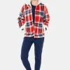 Veste Femme Polaire Homewear ARTHUR "Logan" VET - Rouge LOGAH22